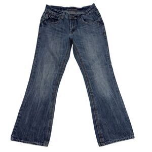 Axe & Crown Jeans Mens 32x32 (32x30 Fit)‎ Blue Outlaw Denim Relaxed Boot Grunge